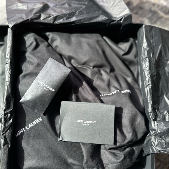 Saint Laurent Tribute 105 Leather Platform Sandal - Picture 6 of 14